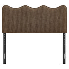 Modway Athena Striped Fabric Upholstered King Size Headboard - Earth Stripe-Assembly Required