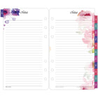 Day-Timer 2027 Two Page Per Week Planner Refill - Portable Size - 6-3/4" H x 3-3/4" W - Floral - English-Don't miss a thing - see your whole month on a two-page spread