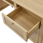 Modway Soma 63" Office Desk - Oak-Tabletop Weight Capacity: 200 lbs.