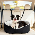 PawHut Dog Car Seat for Small/Medium Pets-Removable, machine-washable cover makes cleanup effortless and quick