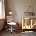 Homy Casa Beige Fabric Swivel Desk Chair-8