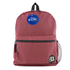 BAZIC Products Basic 16" Backpack - Burgundy - 2 Pack-Lightly padded, adjustable shoulder straps and carrying handle