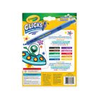 Crayola Clicks Retractable Markers, 10 Count-Forget about stray marks, lost caps, and dried out markers! These nifty art tools are specially formulated to resist drying out and feature easy-click tips to make creative travel activities a breeze