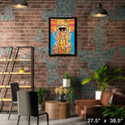 Jimi Hendrix Bold As Love Poster with Gold Vinyl - Framed Print - 27" x 38"-Officially licensed product