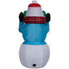 GEMMY Airblown Inflatable Christmas Animated Shivering Super Chill Snowman - 72"-Self-inflates in seconds and deflates for easy storage