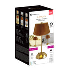 Xtricity La Boca Portable LED Touch Table Lamp - Gold-Touch activation for easy operation