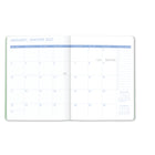 Orange Circle Studio 2027 Just Right Monthly Planner - 9-3/4" x 7-1/2" - Bella Flora - Bilingual-Tear-out shopping and to-do lists
