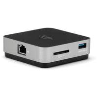 OWC 6-Port USB-C Travel Dock E-6 Ports: Maximize your mobile connectivity with two USB 3.2 Type-A ports, HDMI 2.0 port, SD card reader, Gigabit Ethernet port, and USB-C power pass through