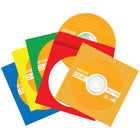 Maxell CD/DVD Sleeves - Assorted Colours - 50 Pack-Plastic window sleeve for easy identification