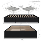 Nexera 3-Drawer Storage Bed Frame - Full Size - Black-8
