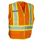Forcefield Deluxe 5-Point Tear-Away Vest - Orange - Large / Extra Large-100% Polyester Tricot body