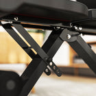 Soozier Foldable Workout Bench-Thick padding cushions and EVA-wrapped ankle pads for comfort