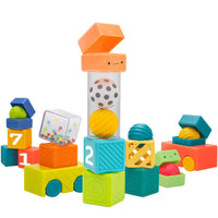 Sassy Baby Busy Builder Activity Blocks-27 piece set includes 5 balls to put in blocks