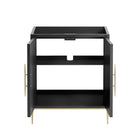 Modway Awaken 30" Bathroom Vanity Cabinet - Black-Spacious Storage