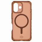 ITSKINS Hybrid_R Frost Compatible with MagSafe Case for iPhone 17 - Mocha-Compatible with MagSafe chargers and accessories