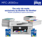 Brother INKvestment MFC-J6560DW Wireless Colour Inkjet All-in-One Printer with 2.7” Touchscreen-Innovative technology. Enhance your workflow with Wi-Fi Direct , that lets you print wirelessly even without an external network connection