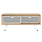 Modway Nomad 47" TV Stand - Oak-Hairpin Legs