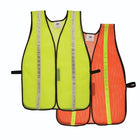 Merangue High Visibility Lime Mesh Safety Vest with 1" Reflective Tape, One Size Fits All , 12 Pack-1" reflective tape for high visibility