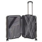 Nicci Deco 24" Hardside Check-in Luggage - Charcoal Grey-Integrated High quality combination lock on all sizes