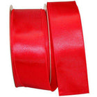 JAM Paper Single Face Satin Ribbon - 2 1/2" W x 50 yd. - Red-Colour: Red