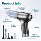 Purely C105 Wireless Mini Vacuum & Air Duster-The Purely C105 handheld vacuum cleaner cordless design makes it convenient for your office, home office, and home.