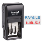 Trodat 4850 Mini Text Dater - "PAYe LE"-Small, compact dater