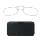 ThinOptics Reader with Universal Black Pod - 2.5 - Clear-The advanced polycarbonate lenses are imbued with a mild yellow filter to mitigate harmful blue light emitted from computers phones and tablets