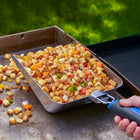 Razor Griddle Scooper with Folding Handle-Stainless steel construction