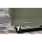 Permasteel Garden Bed with Self-Watering System - Army Green-Powder Coated Steel bottom tray for storage