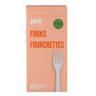 Perk Reusable Cutlery - Fork - 30 Pack-Designed for repeated use