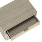 Manhattan Comfort Evelyn 32" Modern 3-Drawer Nightstand 2-Piece Set - Natural-Raised Platform Mop Base Design Allows for Easy Cleaning
