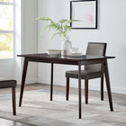 Modway Oracle 47" Rectangle Dining Table - Cappuccino-Wood Grain Veneer and MDF