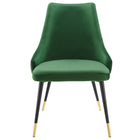 Modway Adorn Tufted Performance Velvet Dining Side Chair - Emerald-Chair Weight Capacity: 300 lbs.
