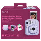 FUJIFILM instax mini 13 Instant Camera Bundle - Dreamy Purple-Rounded, iconic design with a metallic logo