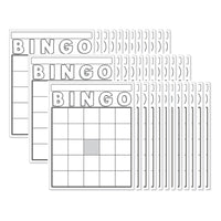 Hygloss Blank Bingo Cards - White - 7-1/2" x 8-3/4" - 36 Cards-Bingo Cards are the perfect resource to reinforce school lessons or teach number recognition.