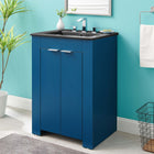 Modway Maybelle 24" Bathroom Vanity - Navy/Black-Dual Soft-Close Doors
