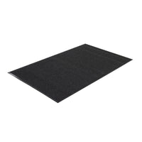 Edgewood Twin Rib Light Traffic Carpet Mat - 3' W x 10' L - Charcoal-Light Traffic