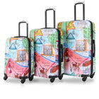TUCCI Italy J’aime Paris Art 3-Piece Hardside Luggage Set-Complete Luggage Set - 20" carry-on, 24" medium, and 28" large suitcases for any trip duration