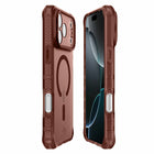 ITSKINS Hybrid_R Frost Compatible with MagSafe Case for iPhone 17 Pro - Mocha-Extreme drop protection 3M/10Feet