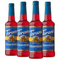 Torani Sugar Free Strawberry Syrup - 750 mL - 4 Pack-More than just coffee: Great for lattes, frappes, handcrafted sodas, teas, lemonades, mocktails, desserts and other frozen blended drinks