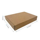 Reliabag Self Seal Corrugated Literature Mailer Boxes - 13" L x 10" W x 2" H - Kraft - 40 Pack-40pcs ships flat, save storage space