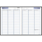 AT-A-GLANCE 2027 Premiere Weekly Appointment Book - 11" H x 8" W - Black - Bilingual-One week per two-page spread