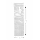 KL Rubber Resealable Polyethylene Bag With Butterfly Hang Hole - 2 Mil - 3" x 10” - 1000 Pack-Recyclable and environmentally friendly