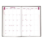 Brownline 2027 Daily Planner with Perfect Binding and Rigid Lizard-Like Cover - 8" x 5" - Black-Monthly planner before each month