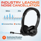 Delton 30X Wireless Noise Canceling Bluetooth Stereo Computer Headset with USB Dongle & Headset Hook - Black-Boasts a long-lasting battery that offers up to 30 hours of talk time, eliminating the need for frequent recharges during extended use.