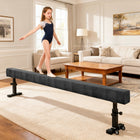 Soozier 7.5 ft Adjustable Balance Beam-With two wheels, it can be easily moved at home or in the gym
