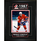 Frameworth Mario Lemieux Classic Series 1987 Canada Cup - Framed Print - 16" x 20"-Officially licensed Team Canada hockey print featuring Mario Lemieux in the legendary 1987 Canada Cup