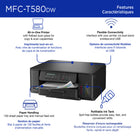 Brother INKvestment Tank MFC-T580DW Wireless Inkjet All-in-One Printer - Colour - Up to 3 Years of In-Box Ink-Manage your printer remotely with Brother Mobile Connect