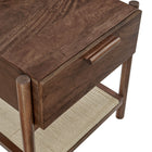 Modway Oswin 1-Drawer Wood Nightstand - Walnut-9