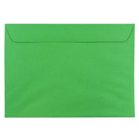 JAM Paper 9 x 12 Booklet Envelopes, Brite Hue Christmas Green Recycled, 100 Pack (154124g)-Green
